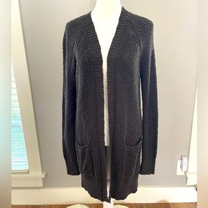 American Eagle Outfitters open front dark grey cardigan in Sz M